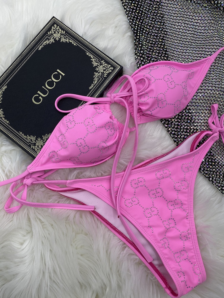 GU22 Crystal bikini women swimsuit 