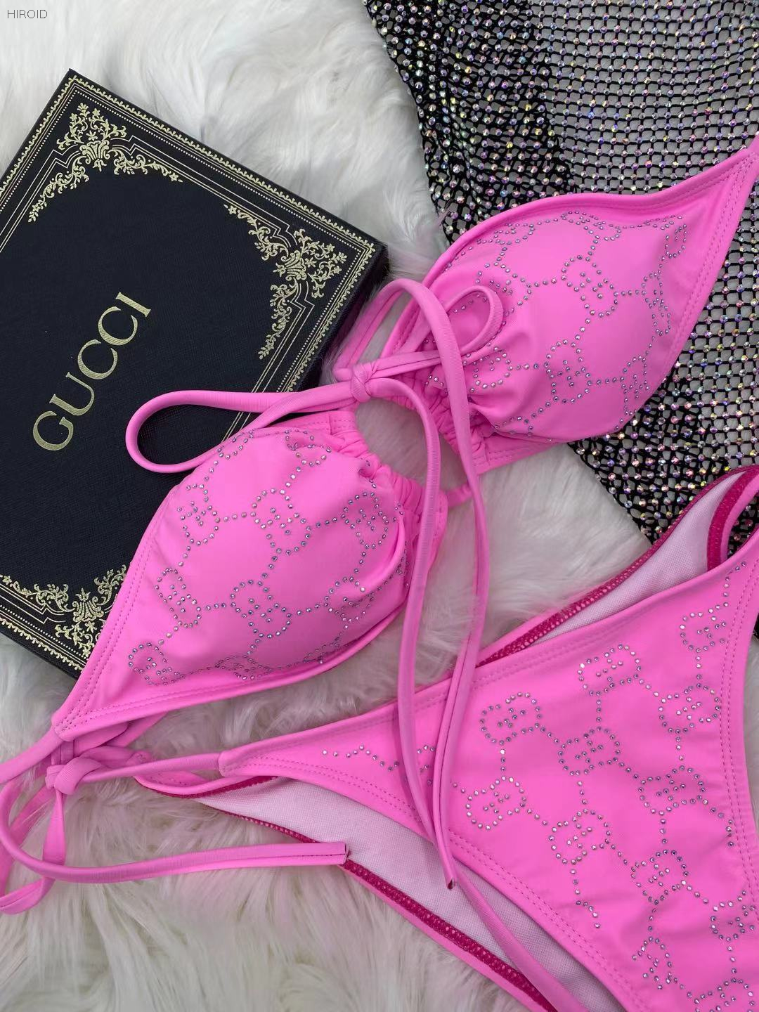 GU22 Crystal bikini women swimsuit 