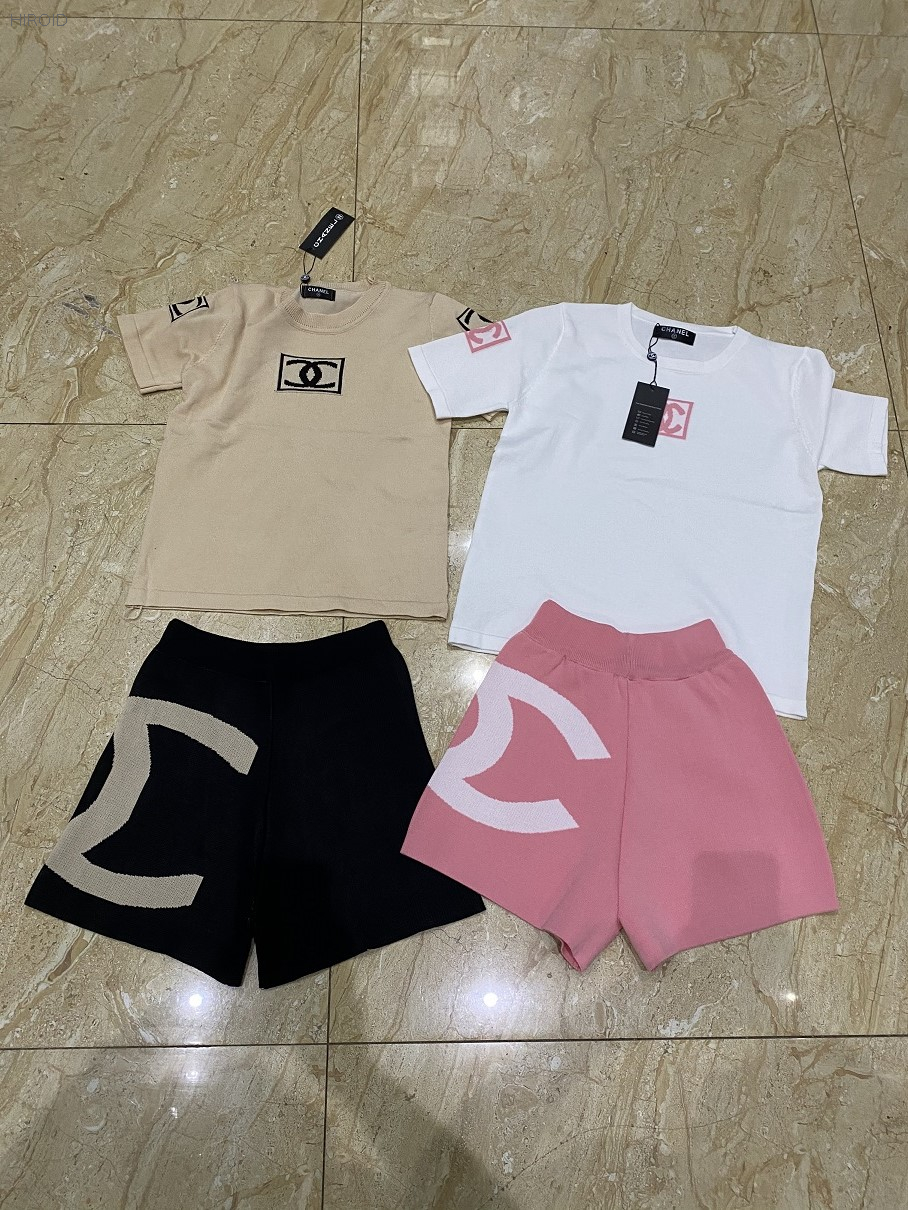 CH102 Two-piece Set 2021 Women Printed T-shirt Top and Skirt Pant Suits