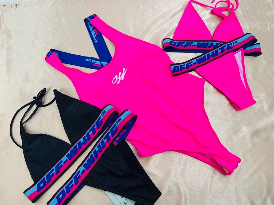 OFW03 Soild Pink Color Swimsuit Women 2021 Beachwear Female Bathing Suit Oen-Pieces Suit