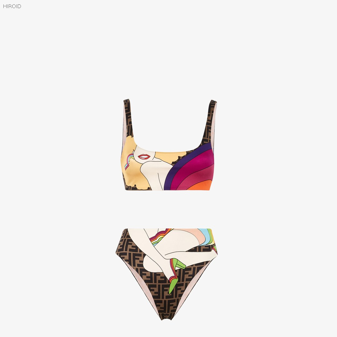 FD41 two piece of bikini high waist swimwear 