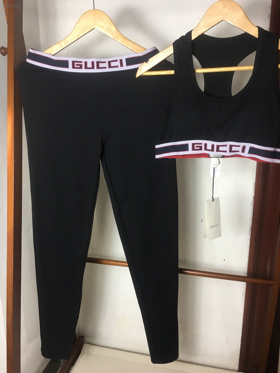 GC566 Yoga Set Women Workout Sportswear Yoga Fitness High Waist Leggings Sport Suits Yoga Suits for Women