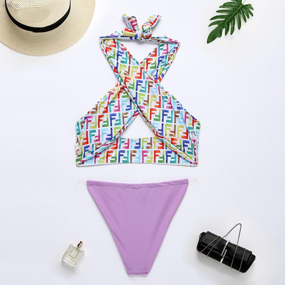 2021 Sexy Cross Bathing Suit Two Piece Bikini
