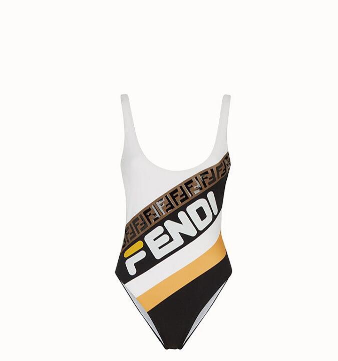 FD06 Sexy Blue And Yellow One piece Bathing suit
