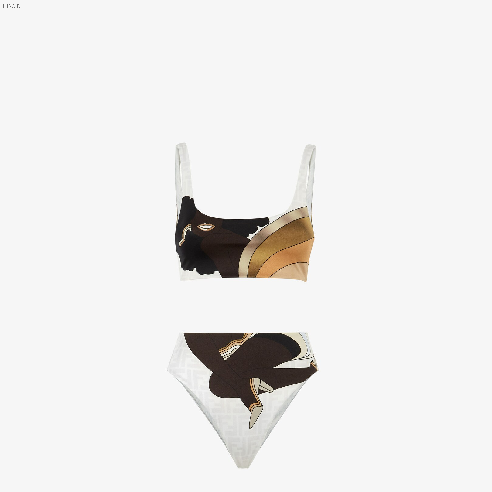 FD41 two piece of bikini high waist swimwear 