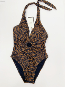 FD36 Women Swimsuit Sexy Circle Ring Bikini One -Piece Body Suits Female Beach Bathing Wear Summer