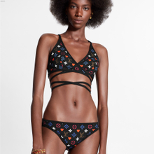 BL30 Two Piece Lace Up Bikini Woman Bathing Suit