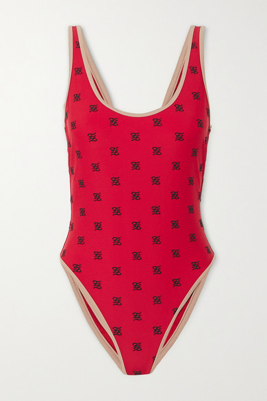 FD25 Embroider Letter Women Swimwear One Piece Swimsuit