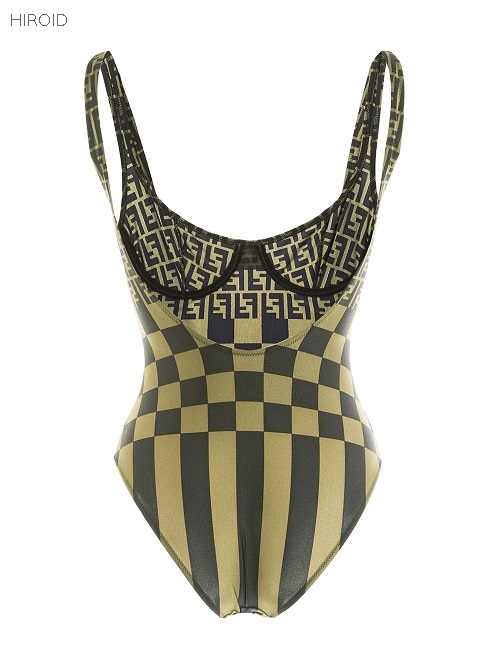 FD29 Women Plaid Bathing Suit 