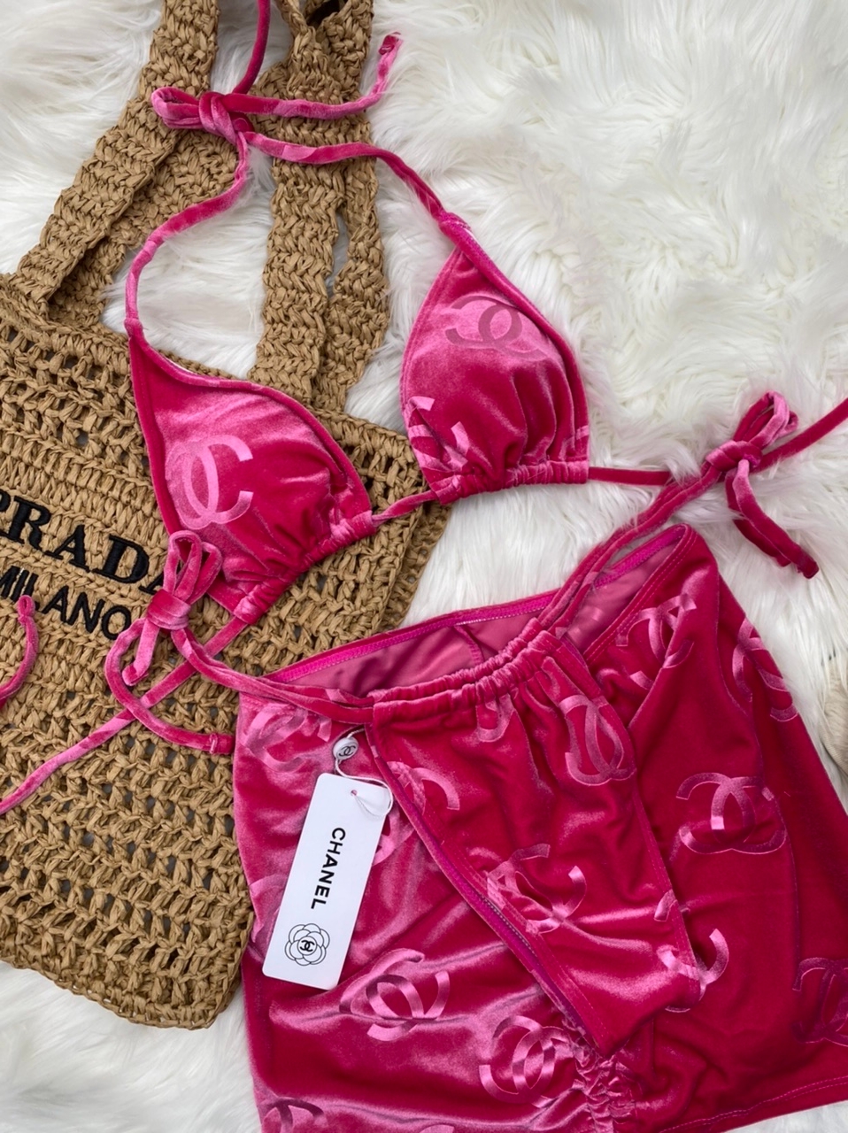 CHV50 Velvet swimwear 3 piece