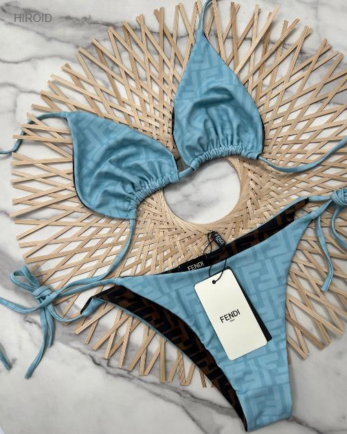 FD47 women bikini two piece swimwear print swimsuit