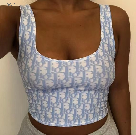 DR25 Monogram Top Swimsuit Vest 