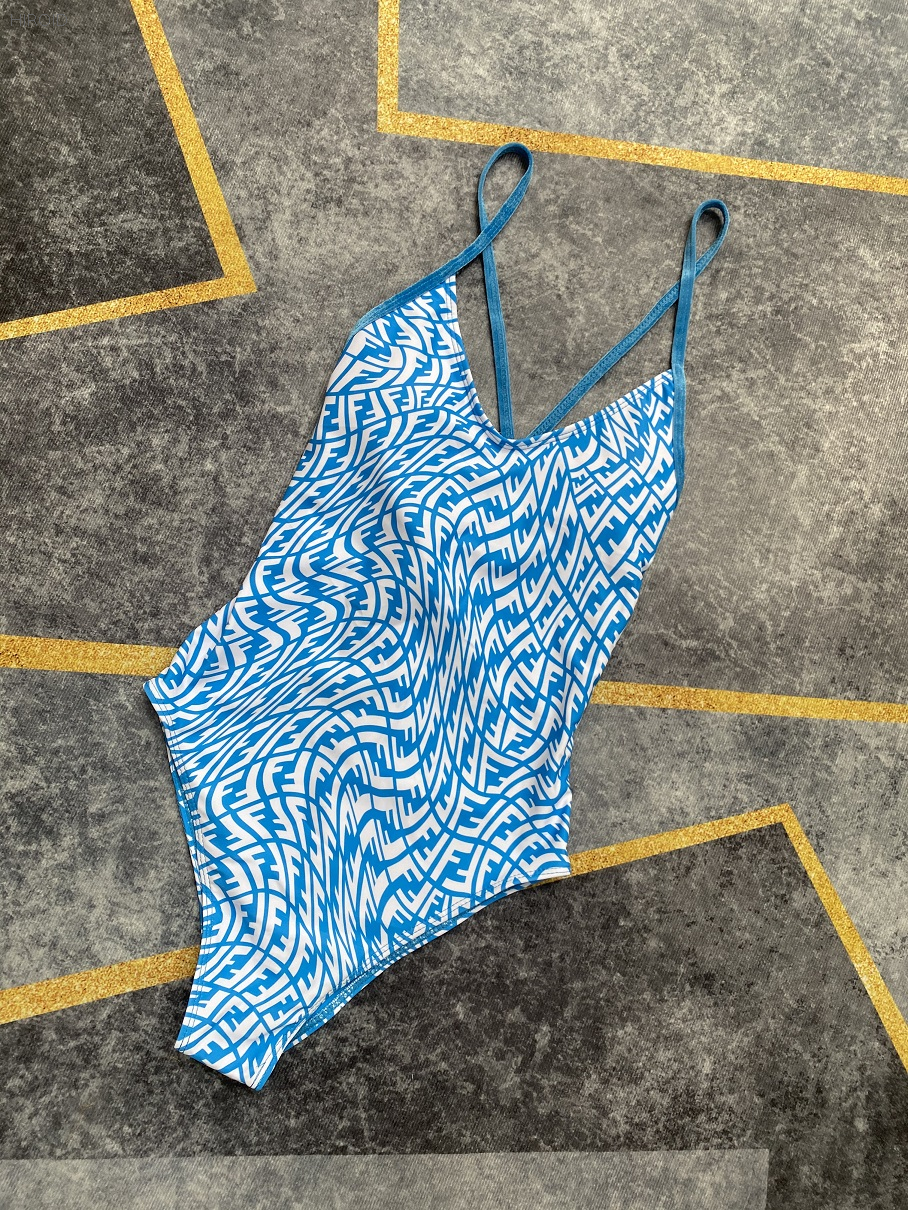 FD38 Women's Swimsuit Three Colors One Piece Swim Suits Sexy Print Swimwear 