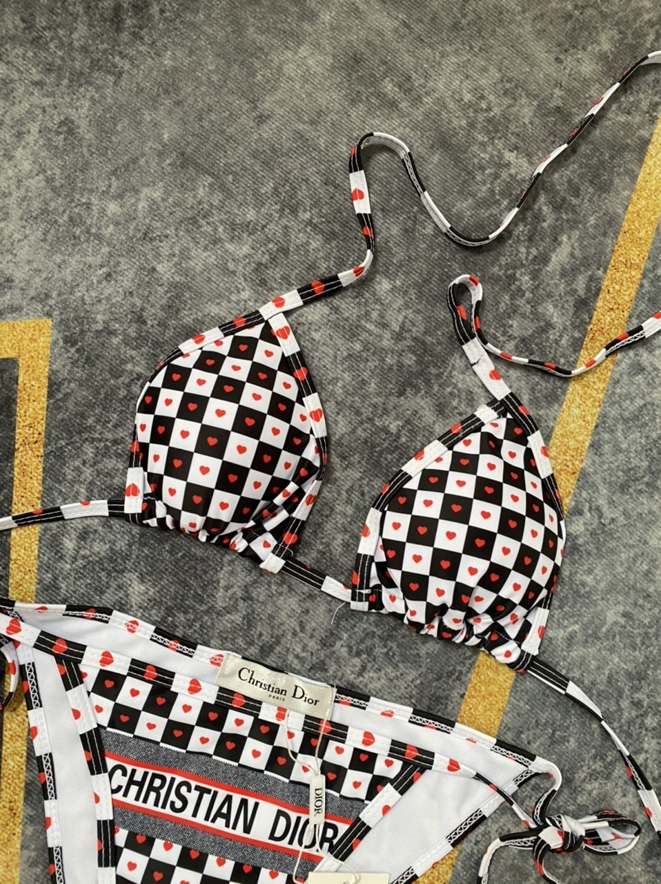 DR45 Grid Swimsuit Bikini Sexy Swimsuit Bathing Suits Two Piece