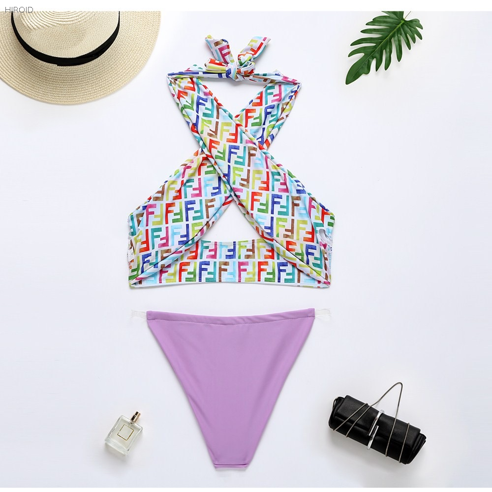 2021 Sexy Cross Bathing Suit Two Piece Bikini