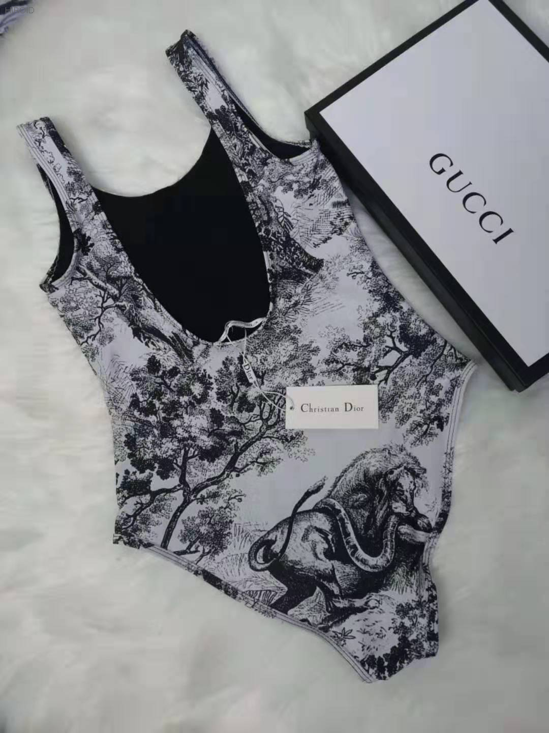 DR05 Tiger pattern Women One Piece Swimsuit 