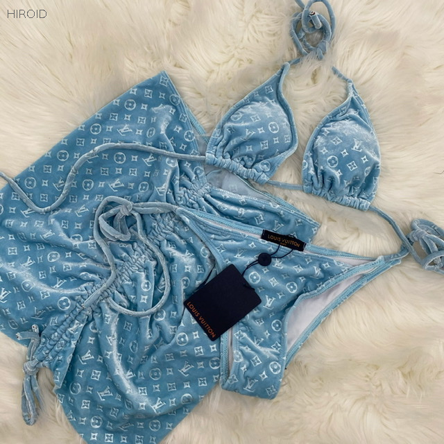 BLV50 Velvet bikini three piece