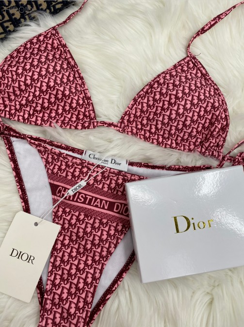 DR22 Letters Bathing Suit Split Bikini Bathing Suit