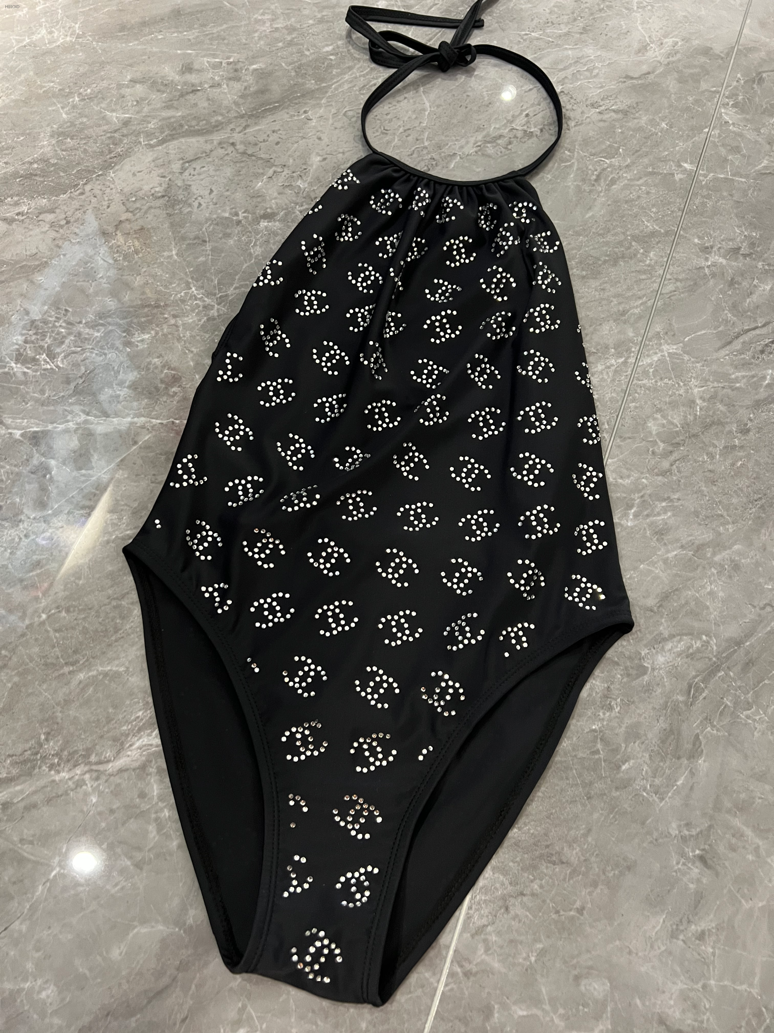CH37 Chanel swimwear one piece crystal swimsuit women bikini bathing suit