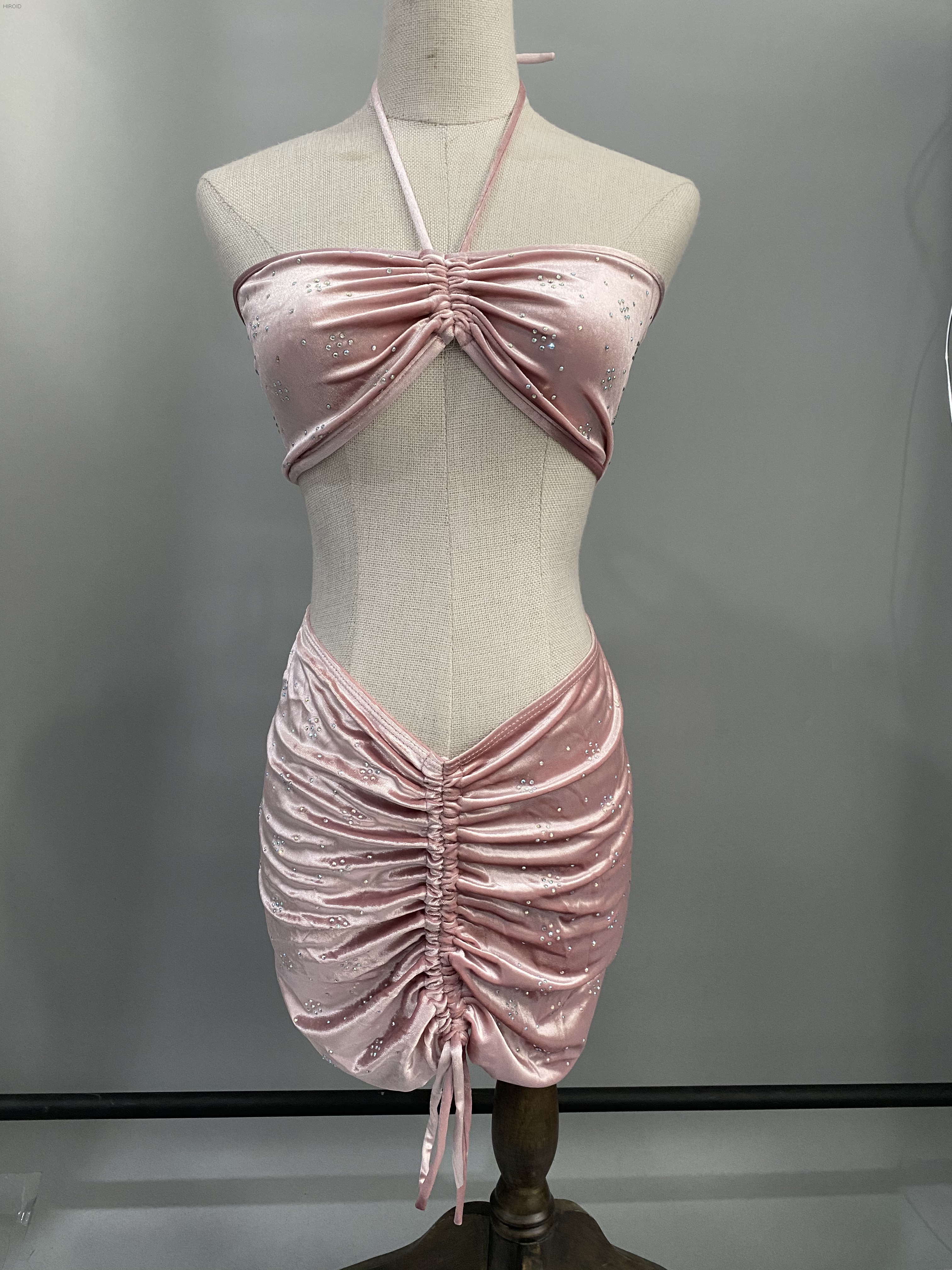 women dress set top with skirt 