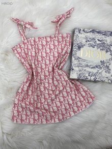 DR34 Double Shoulder Strap Dresses For Children Swimsuit 