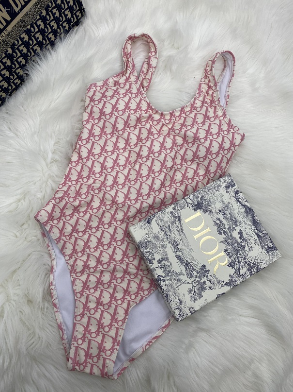 DR35 Pink One Piece Dresses For Children Swimsuit 