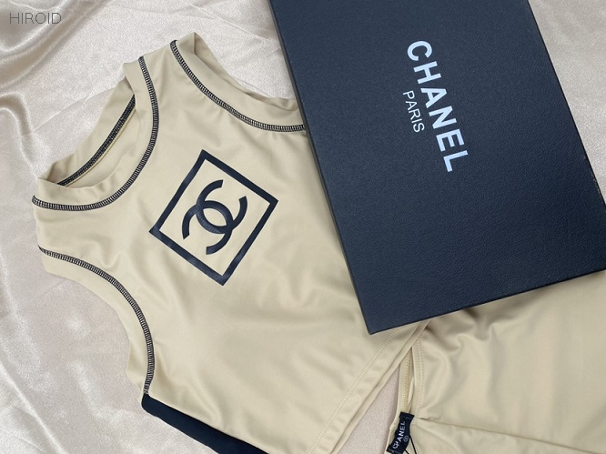 CH25 Women Sport Swimwear 2021 High Waisted Two-piece Swimsuits Black Bikinis Bathing Suits Summer Beach