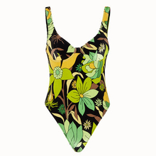 FD23 Double-sided Flower One piece Swimsuit For Ladies