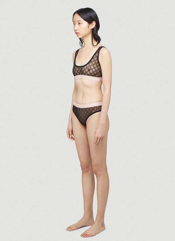 GU662 Vest Style Swimsuit Bikini Black And Nude