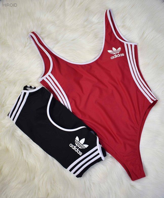 AD01 Black And Red One Piece Woman Swimsuit 