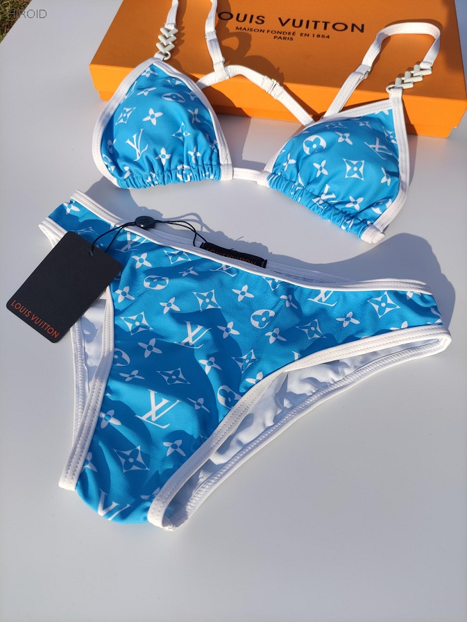 BL33Blue Women Sexy Bikini Set swimming suit for women