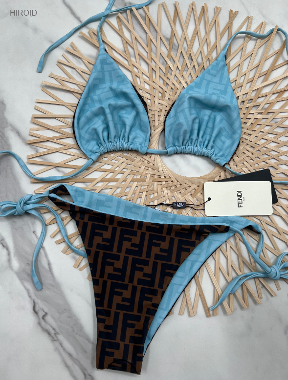 FD47 women bikini two piece swimwear print swimsuit