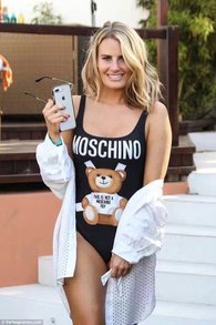 MOS03 Bear Print Women Summer Swimsuit One Piece