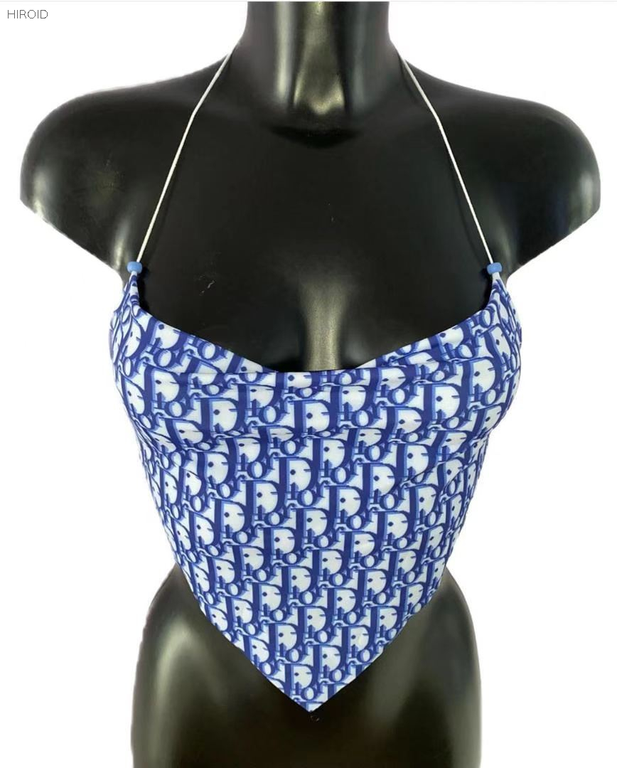 DR24 Monogram Tank Top Bikini Frenulum Vest
