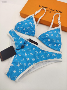 BL33Blue Women Sexy Bikini Set swimming suit for women