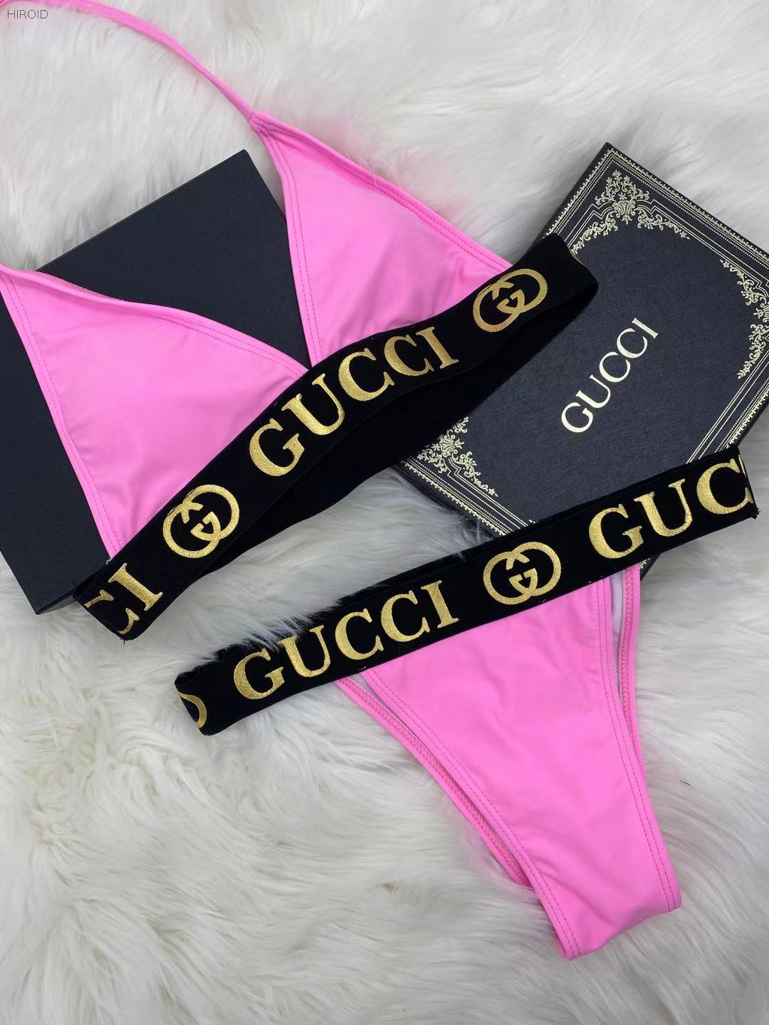 GU20 Sexy Black Bikini Set Women Swimwear Two Piece