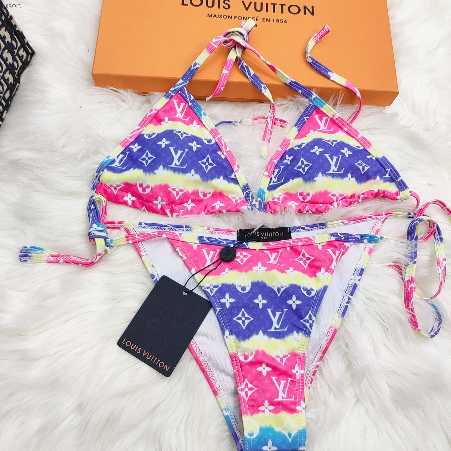 BL29 Cloud Colorful Two Piece Bikini Women's Bathing Suits