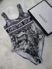 DR05 Tiger pattern Women One Piece Swimsuit 