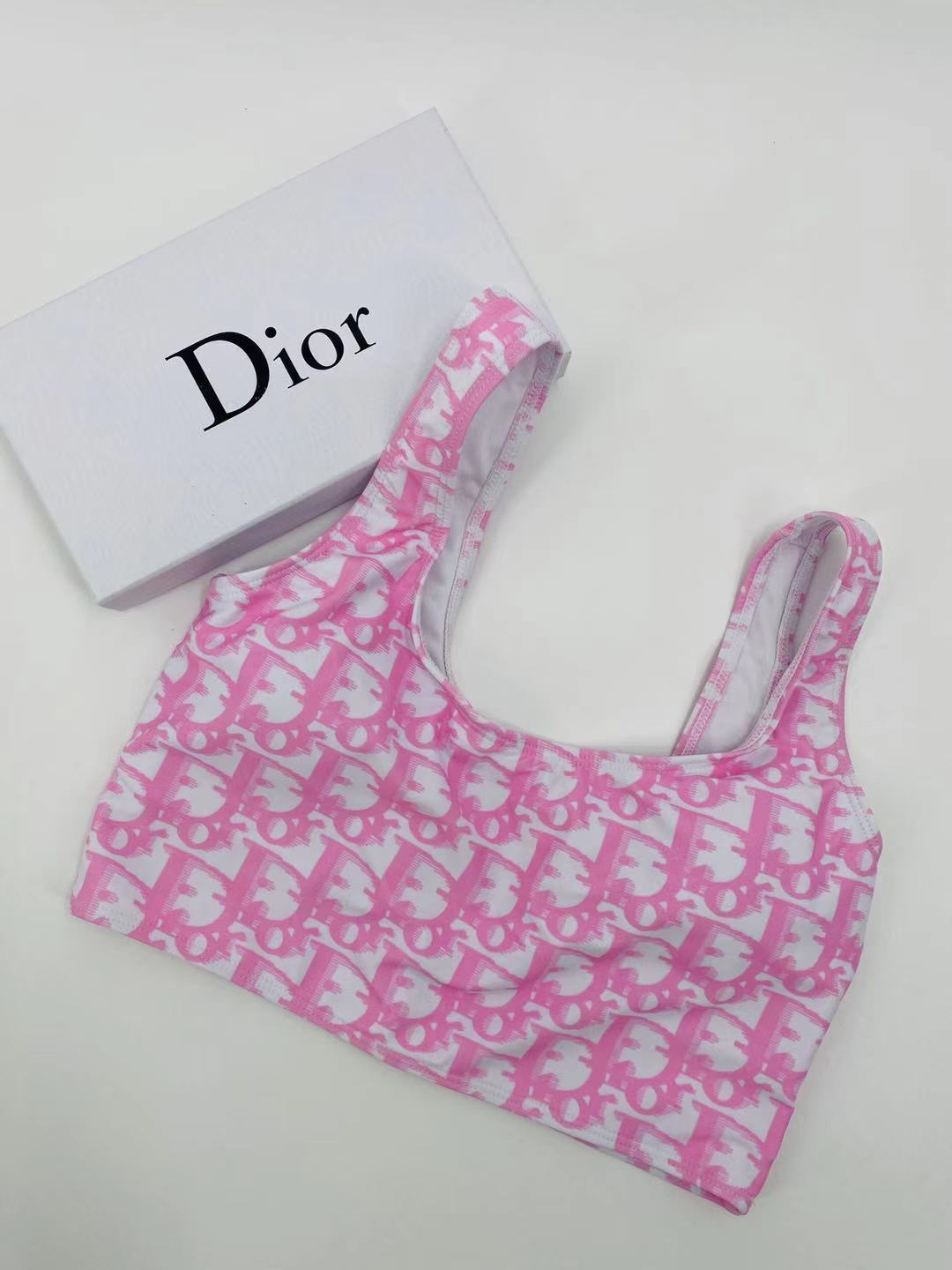 DR25 Monogram Top Swimsuit Vest 