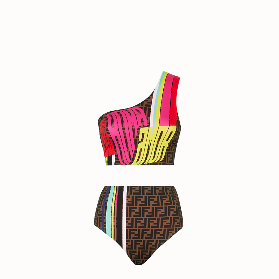 FD17 Sexy Sloping Shoulders Two Pieces