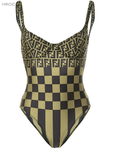 FD29 Women Plaid Bathing Suit 