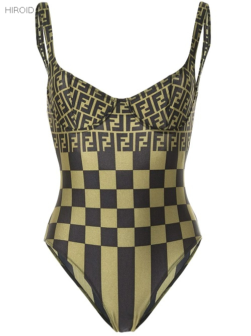 FD29 Women Plaid Bathing Suit 