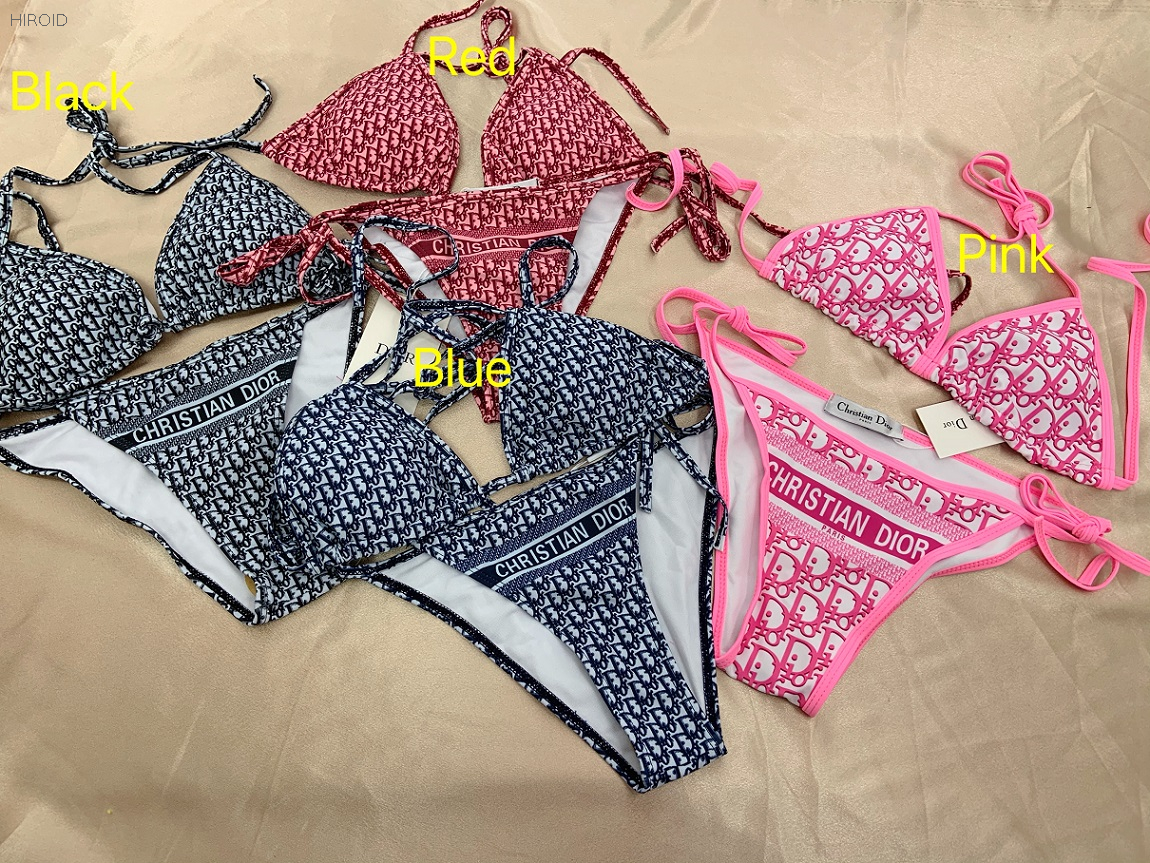 DR22 Letters Bathing Suit Split Bikini Bathing Suit