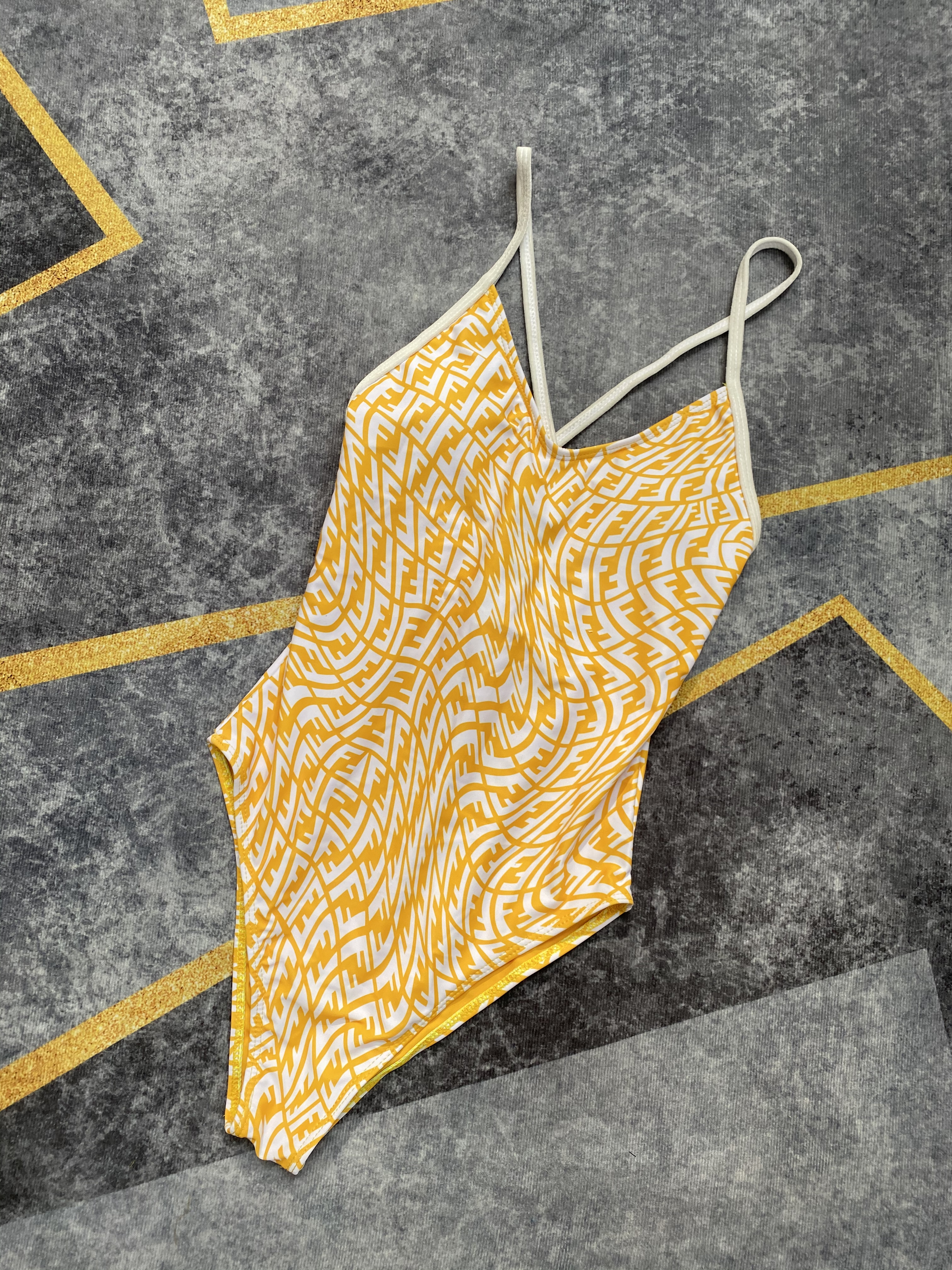 FD38 Women's Swimsuit Three Colors One Piece Swim Suits Sexy Print Swimwear 